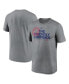 Фото #2 товара Men's Heathered Charcoal Chicago Cubs Local Rep Legend Performance T-shirt