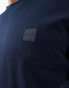 BOSS Tales box logo t-shirt in navy - NAVY