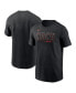 ფოტო #1 პროდუქტის Men's Black Cincinnati Reds City Connect Wordmark T-shirt