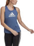 adidas 276554 AEROREADY Designed 2 Move Logo Sport Tank Top, Crew Blue/White, XS