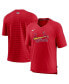 Men's Red St. Louis Cardinals Authentic Collection Pregame Raglan Performance V-Neck T-shirt