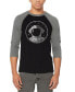 ფოტო #1 პროდუქტის Men's I Need My Space Astronaut Raglan Baseball Word Art T-shirt