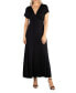 Фото #1 товара Women's Cap Sleeve V-Neck Maxi Dress
