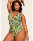 Фото #1 товара Plus Size Monroe Swimwear One-Piece