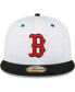 ფოტო #4 პროდუქტის Men's White, Black Boston Red Sox 1915 World Series Primary Eye 59FIFTY Fitted Hat