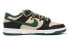 Фото #2 товара 【定制球鞋】 Nike Dunk Low 清凉一夏 椰子树 解构 高街 低帮 板鞋 男款 黑绿 / Кроссовки Nike Dunk Low FB7160-231