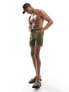 Фото #3 товара Marshall Artists crinkle nylon swim short with logo in khaki