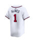 Фото #2 товара Men's Ozzie Albies White Atlanta Braves Home Limited Player Jersey