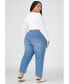 Фото #2 товара Plus Size The Naomi Comfort Stretch Straight Jean Crop