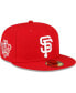 Фото #2 товара Men's Red San Francisco Giants Sidepatch 59FIFTY Fitted Hat