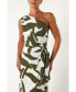 ფოტო #5 პროდუქტის Women's Zara One Shoulder Midi Dress