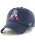 ფოტო #1 პროდუქტის Men's Navy Distressed New England Patriots Gridiron Classics Franchise Legacy Fitted Hat