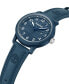 ფოტო #2 პროდუქტის Men's Quartz Driscoll Dark Blue Genuine Leather Watch 46mm