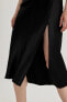 Фото #5 товара Платье MIDI черного цвета с вырезом Для одного плеча от defacto