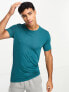 Фото #3 товара Calvin Klein chest logo lounge t-shirt in teal