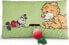 NICI NICI 49449 Maskotka poduszka Miś Mielo z rzodkiewką 2D 43x25cm GREEN