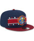 Фото #4 товара Men's Navy Denver Nuggets Banded Stars 9FIFTY Snapback Hat