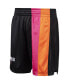 Фото #3 товара Men's Black Miami Heat 2005/06 Hardwood Classics Authentic Shorts