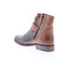 Bed Stu Becca F321118 Womens Brown Leather Hook & Loop Ankle & Booties Boots 5.5