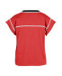 ფოტო #4 პროდუქტის Women's Red Georgia Bulldogs Sound Up Maya Cutoff T-shirt