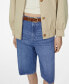 Фото #1 товара Джинсовые длинные женские шорты MANGO из хлопка
