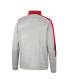 Men's Gray and Red Maryland Terrapins Bushwood Fleece Quarter-Zip Jacket