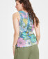 Фото #2 товара Women's Sequined Tank, Created for Macy's