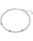 Фото #3 товара Rhodium-Plated Mixed Crystal Tennis Necklace, 15" + 2-3/4"