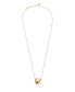 Фото #2 товара ETTIKA flat Bean Pendant with Crystal Necklace