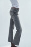 Trf cropped flare high-waist jeans
