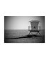 Фото #1 товара American School Lifeguard in Black and White Canvas Art - 20" x 25"