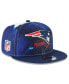 Фото #2 товара Men's Navy New England Patriots 2022 Sideline 9FIFTY Ink Dye Snapback Hat