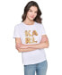 ფოტო #1 პროდუქტის Women's Embellished Graphic T-Shirt