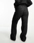 4th & Reckless Plus exclusive knitted trouser co-ord in black