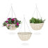 Geflochtene Blumenampel im 3er Set