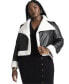 Фото #1 товара Plus Size Short Sherpa Moto Jacket - 14/16, Black Onyx