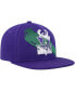 Фото #3 товара Men's Purple Milwaukee Bucks Paint By Numbers Snapback Hat