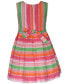 Фото #3 товара Little & Toddler Girls Sleeveless Striped Seersucker Dress