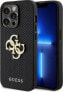 Фото #1 товара Guess Guess GUHCP15LPSP4LGK iPhone 15 Pro 6.1" czarny/black hardcase Leather Perforated 4G Glitter Logo