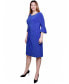 ფოტო #3 პროდუქტის Petite 3/4 Length Trumpet Sleeve Dress