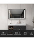 Фото #7 товара LED Mirror For Bathroom With Lights, Dimmable, Anti-Fog, Lighted Bathroom Mirror With Smart