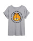 Фото #1 товара Hybrid Apparel Trendy Juniors Garfield Fine Graphic Oversized Tee