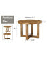 Фото #6 товара Circular Dining Table with MDF Top, 42"x42"x30"