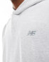 New Balance Athletics french terry hoodie in grey grau, XS - Chest 84-89 - фото #4