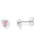 Фото #1 товара Thomas Sabo Earrings heart pink H2271-643-9