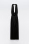 Draped halter dress