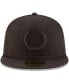 Men's Indianapolis Colts Black On Black 59FIFTY Fitted Hat