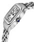 ფოტო #2 პროდუქტის Women's Milan Swiss Quartz Silver-Tone Stainless Steel Bracelet Watch 27.5mm