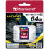 Transcend SD Card SDXC/SDHC Class 10 UHS-I 600x 64GB - 64 GB - SDXC - Class 10 - MLC - 90 MB/s - Class 1 (U1)