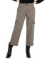 Liverpool Women's Plaid Mid Rise Cropped Cargo Pants